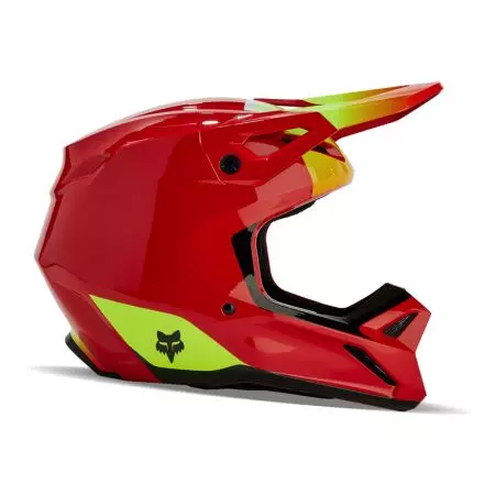 Capacete de motociclismo Fox V1 Ballast Vermelho Fluorescente M - 31373-110-M