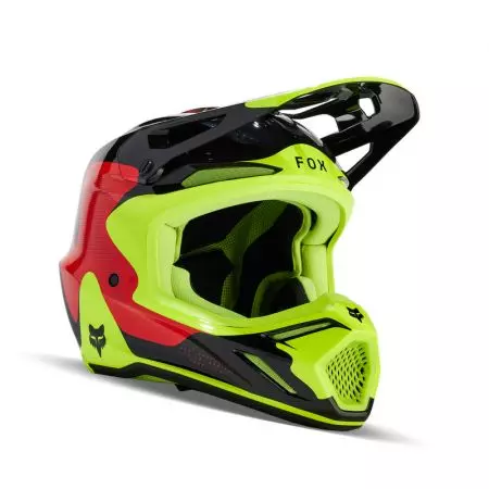 Kask motocyklowy Fox V3 Revise Red Yellow S - 31366-080-S