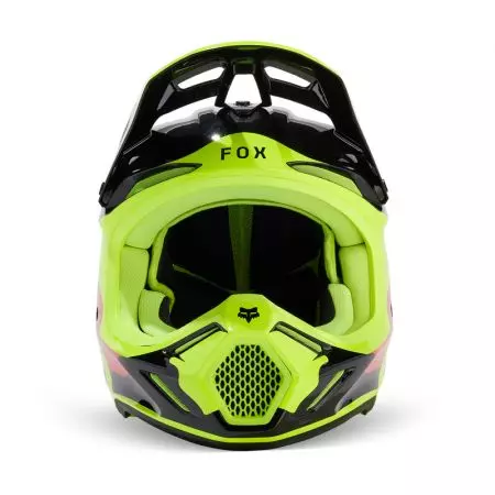 Kask motocyklowy Fox V3 Revise Red Yellow M-2