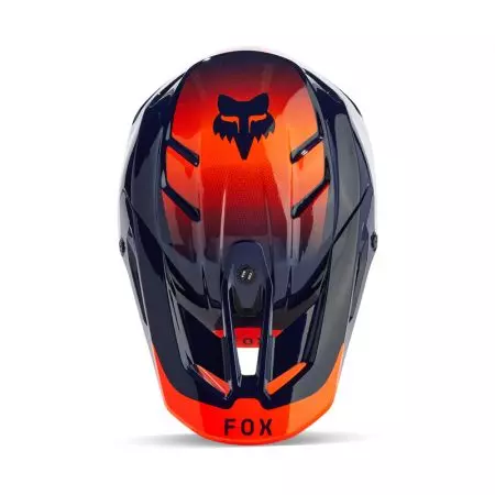 Fox V3 Revise Navy Orange S kaciga za motocikle-4