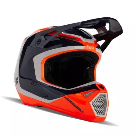 Kask motocyklowy Fox V1 Nitro Fluorescent Orange S-1