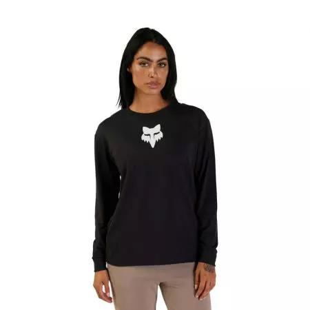 Koszulka z długim rękawem Fox Lady Fox Head Black S-1
