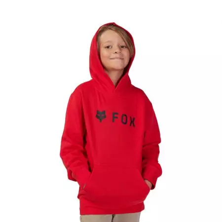 Fox Junior Absolute Flame Red YL majica s kapuljačom-2