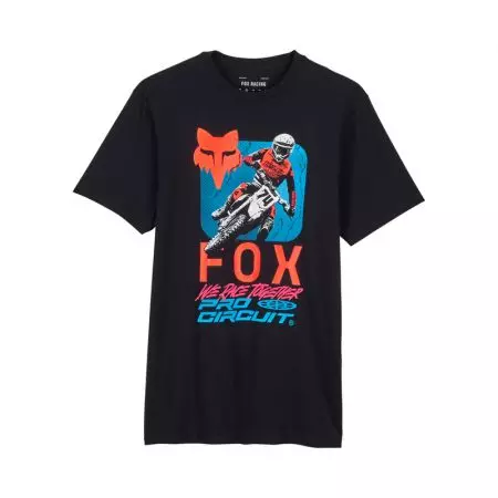 Crna M majica Fox X Pro Circuit Prem SS - 32001-001-M