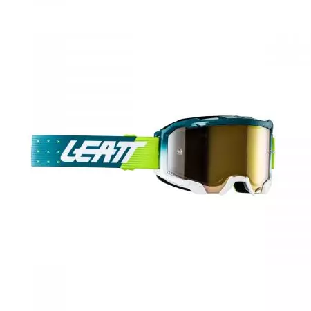 Leatt Velocity 4.5 Iriz Acid Fuel Bronze UC óculos de motociclismo 68% - azul verde branco vidro espelho castanho - 8024070420