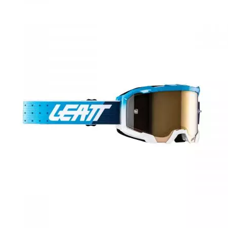 Leatt Velocity 4.5 Iriz Cyan Bronze UC 68% motociklističke naočale - plavo bijela leća smeđe ogledalo - 8024070450
