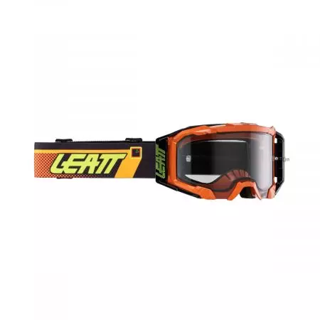 Gogle motocyklowe Leatt Velocity 5.5 Citrus Light Grey 58% - pomarańczowy czarny szybka przydymiana