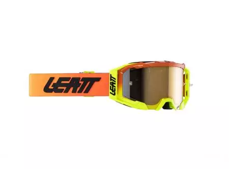 Óculos de proteção para motociclistas Leatt Velocity 5.5 Iriz Citrus 68% laranja amarelo vidro ouro espelho - 8024070240