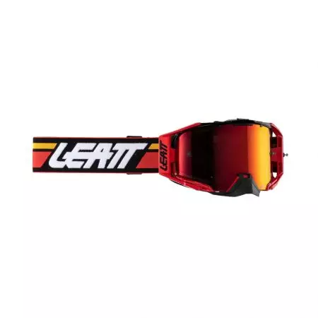 Leatt Velocity 6.5 Iriz Red 28% óculos de motociclismo - vermelho preto vidro laranja espelho - 8024070130