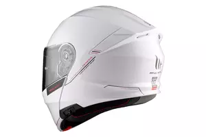 Kask motocyklowy szczękowy MT Helmets FU935SV Genesis SV Solid A1 połysk biały XS-3