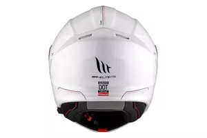 Kask motocyklowy szczękowy MT Helmets FU935SV Genesis SV Solid A1 połysk biały XS-4