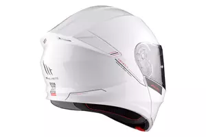 Kask motocyklowy szczękowy MT Helmets FU935SV Genesis SV Solid A1 połysk biały XS-5