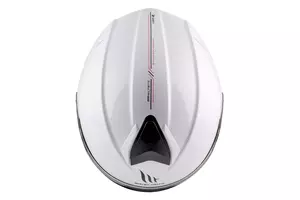 Kask motocyklowy szczękowy MT Helmets FU935SV Genesis SV Solid A1 połysk biały XS-9
