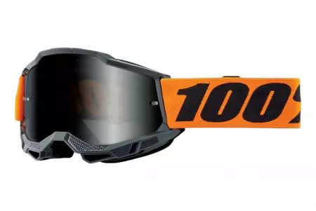 Gogle motocyklowe 100% Procent model Accuri 2 czarny pomarańczowy szybka przyciemniana-1