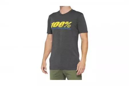 Koszulka 100% Procent Argus szaryż żółty M-1
