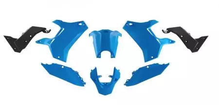 Conjunto de plástico Racetech sem asa dianteira Yamaha Tenere 700 T7 19-24 azul-preto claro - KITT70-GBL-224