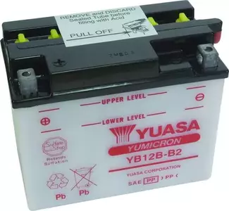12Ah 12V Yuasa Yumicron YB12B-B2 batteri