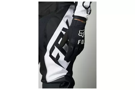 Motociklističke hlače Fox 180 Revn crno/bijele 32 M-5