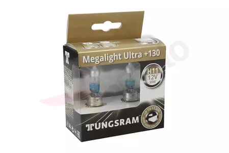 Ampoule 12V H11 55W Tungsram Megalight Ultra +130% 2pcs