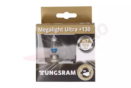 Żarówka 12V H7 55W Tungsram Megalight +130% 2szt-2