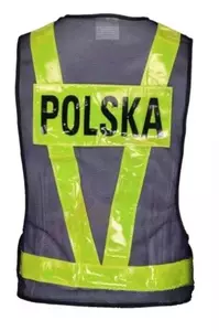 Veste reflectorizantă Biketec Safe Vest cu inscripție Velcro Polonia L - BT1924/L