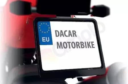 Biketec Рамка за регистрационен номер на мотоциклет черна-1