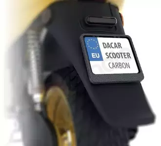 Biketec Scooter πλαίσιο πινακίδας αριθμού άνθρακα-1