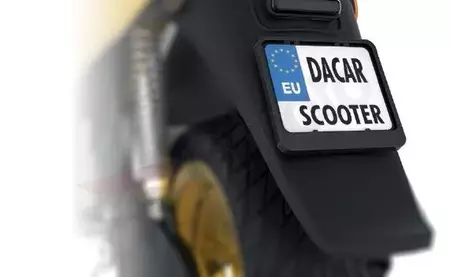 Biketec Scooter rendszámtábla keret fekete-1