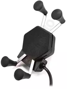 Suport de telefon pentru motociclete cu încărcător USB X-Grip L