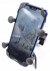 Support de téléphone pour motocyclette avec connecteur USB X-Grip L-9