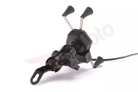 X-Grip XL motocikla tālruņa turētājs ar USB lādētāju-5