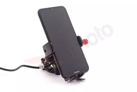Suporte para telemóvel de mota com carregador R11 metal USB-9