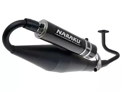 Naraku Crossover zwart koolstof 4T GY6 139QMB uitlaat - NK400.01           