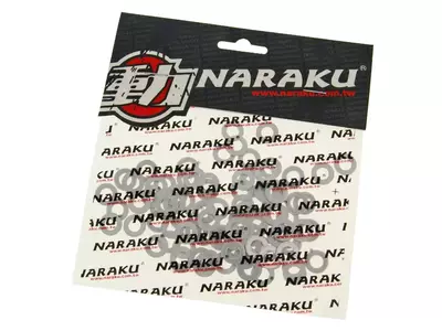 Naraku 6x12x1mm garnituri de aluminiu 100 buc.-1