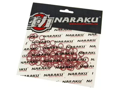 Selos de fibra Naraku 7.6x10.6x1mm 100 pcs.      - NK150.51-100       