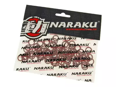 Selos de fibra Naraku 8x12x1mm 100 pcs.   - NK150.52-100       