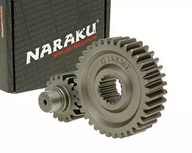 Getriebe sekundär Naraku Racing 18/36 +35% für GY6 125/150ccm 152/157QMI - NK900.99           