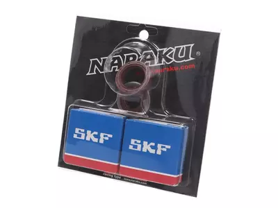 Rodamientos de eje + juntas SKF C3 jaula metálica Minarelli AM - NK102.90           