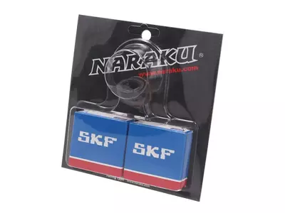 Ložiská hriadeľa + tesnenia SKF kovová klietka Peugeot stojace - NK102.94           