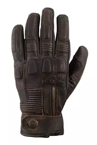 IXS Kelvin Antique guantes de moto de cuero marrón XS