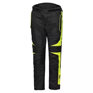 Spodnie motocyklowe tekstylne IXS Junior 1.0 ST czarno-żółte fluo 134-140-1