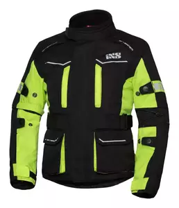 IXS Junior 1.0 ST chaqueta de moto textil negro y amarillo fluo 134-140-1