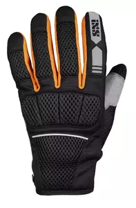 IXS Samur Air 1.0 tekstilne moto rukavice crno-narančasto-sive 4XL-1