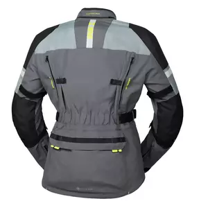 IXS Adventure-GTX chaqueta de moto textil gris oscuro-negro L-2