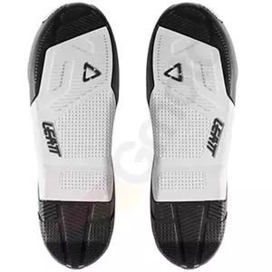 Solas de botas de motociclismo Leatt 4.5 5.5 Flexlock Branco e preto r. 47-48-1