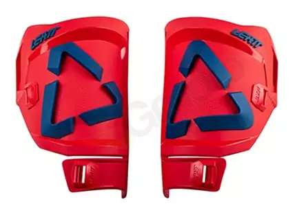 Parastinchi per stivali da moto Leatt 5.5 Flexlock Rosso/Verde r. 40.5-43-1