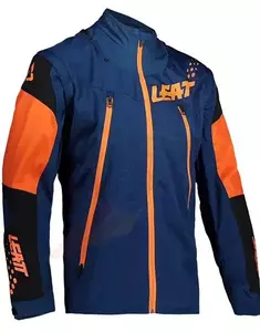 Leatt motorcykel cross enduro jakke 4.5 Orange og marineblå L - 5021000202