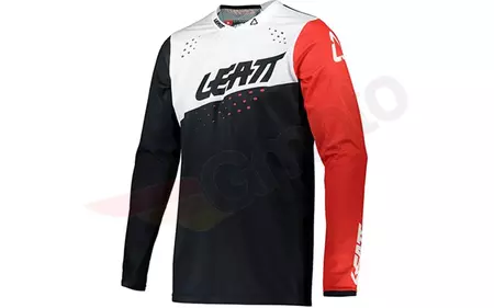 Leatt 4.5 Lite cross enduro motorcykel sweatshirt sort rød XL - 5021020223