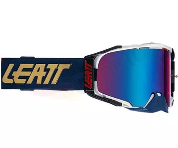 Gafas de moto Leatt Velocity 6.5 V22 Iriz azul marino cristal blanco 26% espejo-1