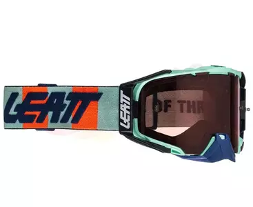 Leatt Velocity 6.5 V22 Motorradbrille türkis navy blau orange schnell 32-1